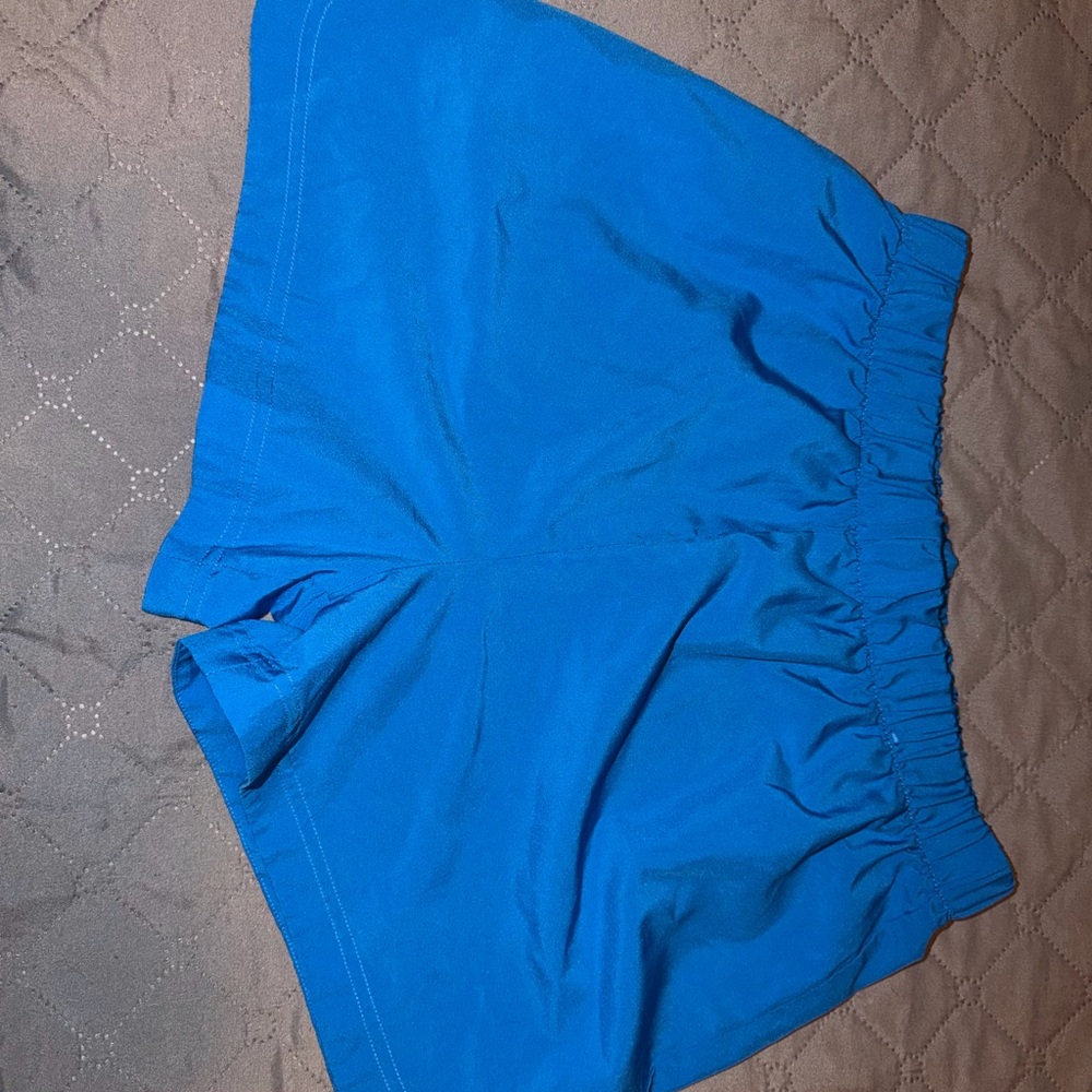 Women’s Electric Blue Athletic Shorts with Elastic Waist